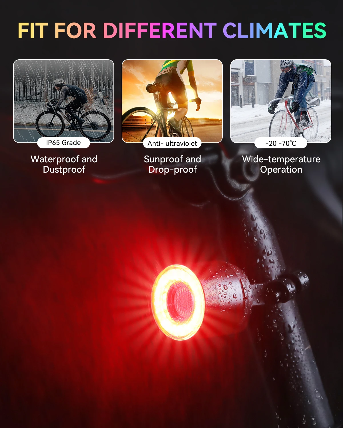 WSDCAM Wireless Remote Turn Signal Bicycle Light MTB Direction Indicator Smart LED Bike Taillight USB Charge Cycling Rear Lamp