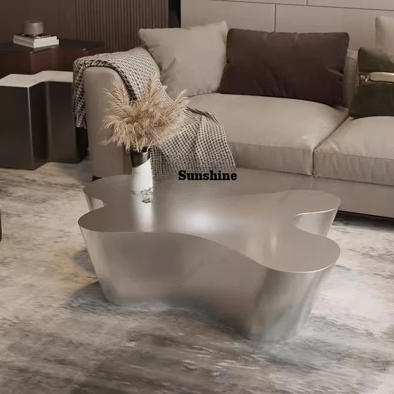 

TDStainless steel, coffee table hotel lobby meeting area negotiation tea table