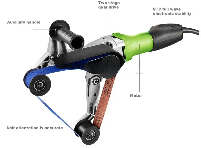 Hot sales Polishing Professional Bracket Belt Sander Attachment Angle Grinder Aluminum Alloy Tool Accessories Pipe Tube Bearing