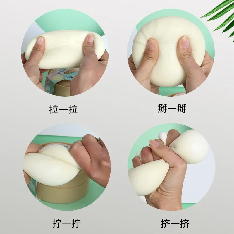 Dumpling squishy Fake Steamed Dumpling Squeeze Toys Kawaii Squishy Food Toys  Slow Rising Stress Relief Fidget Antistress Toys