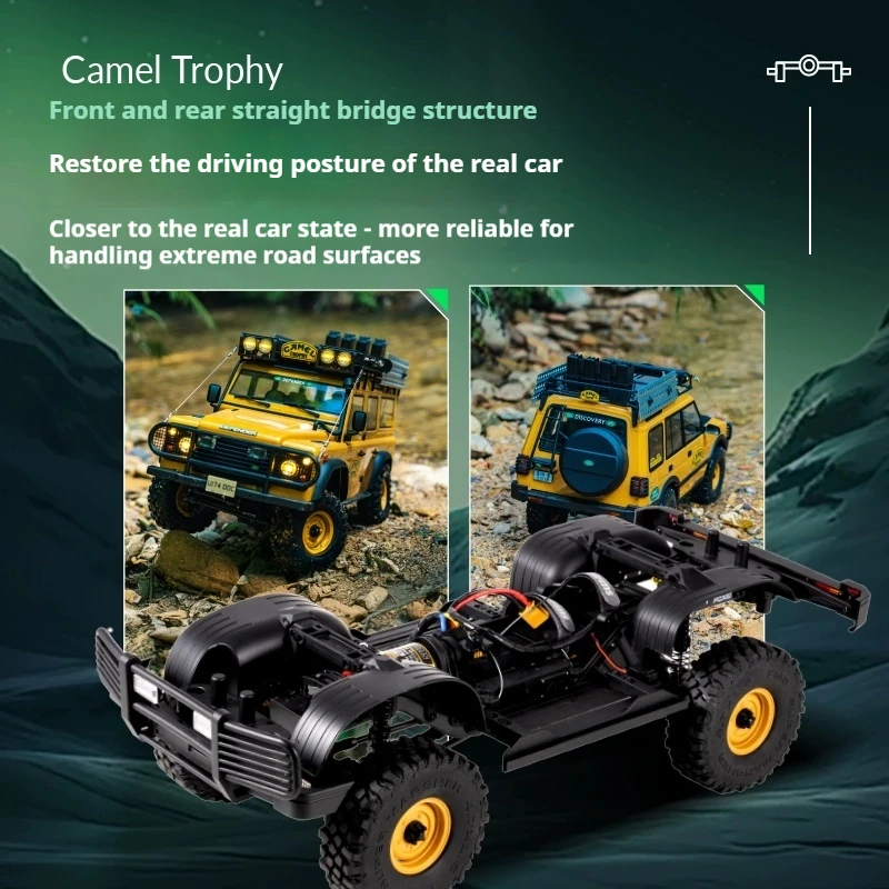 Fms 1/10 كأس الجمل Fcx10 محاكاة Rc نموذج التحكم عن بعد الكهربائية تسلق سيارة على الطرق الوعرة مركبة لعب للأولاد هدايا #2
