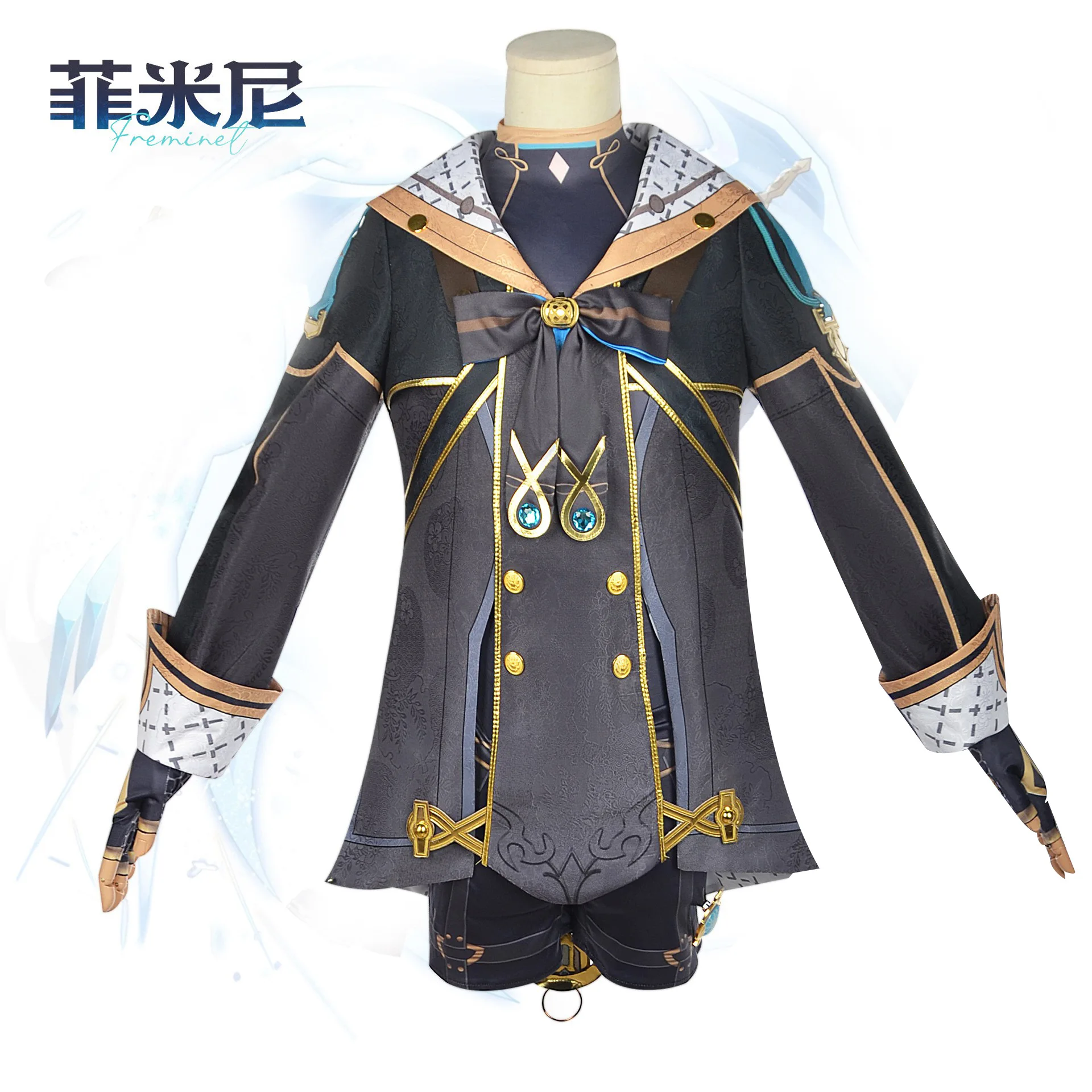 

Женственный косплей-костюм нового персонажа от региона Genshin Impact's Liyue. Набор из 2D-игрового костюма для косплея.