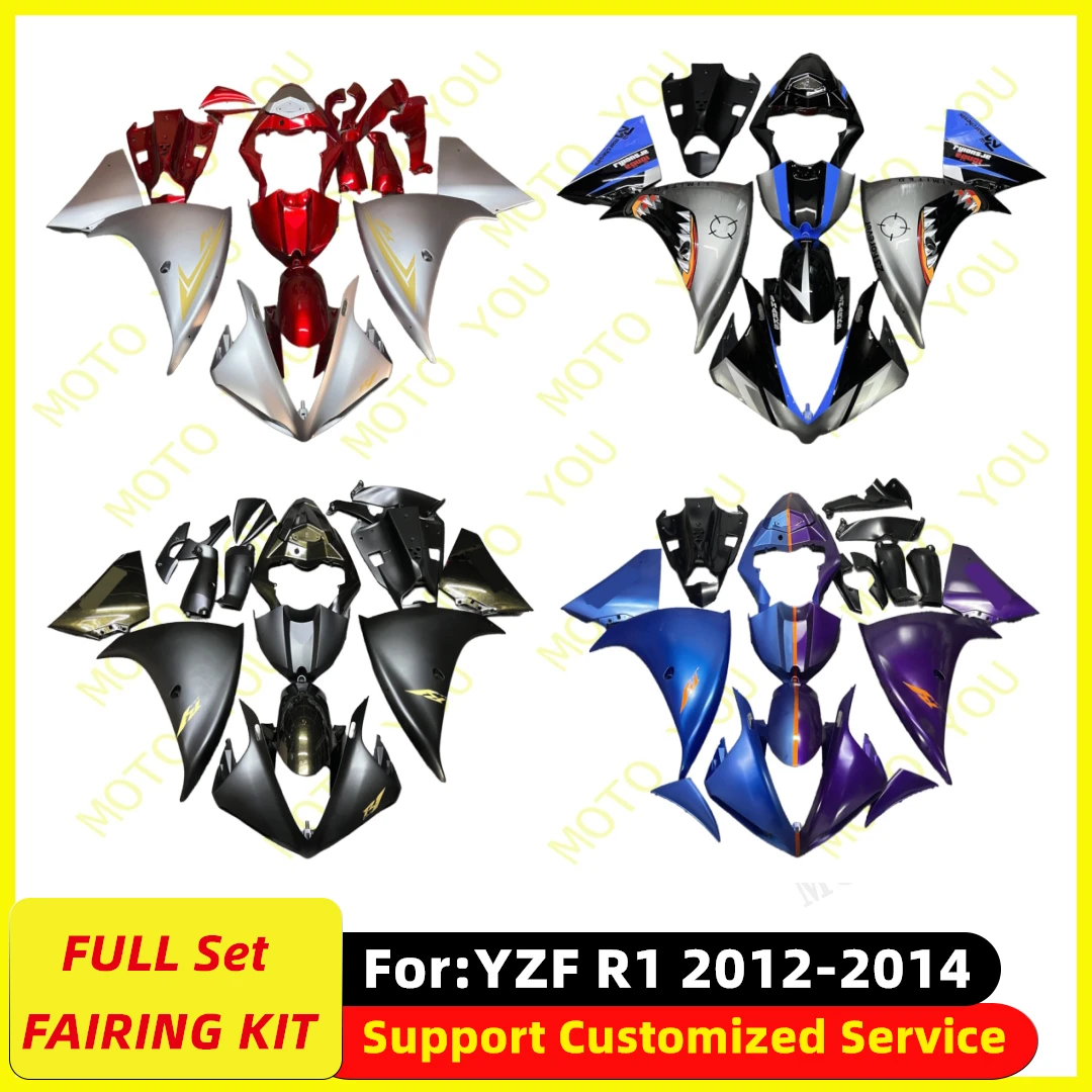 

НОВЫЙ полный комплект обтекателей для мотоцикла ABS, подходит для YAMAHA YZF1000 YZFR1 YZF-R1 R1 2012 2013 2014 12 13 14 Комплекты обтекателей кузова