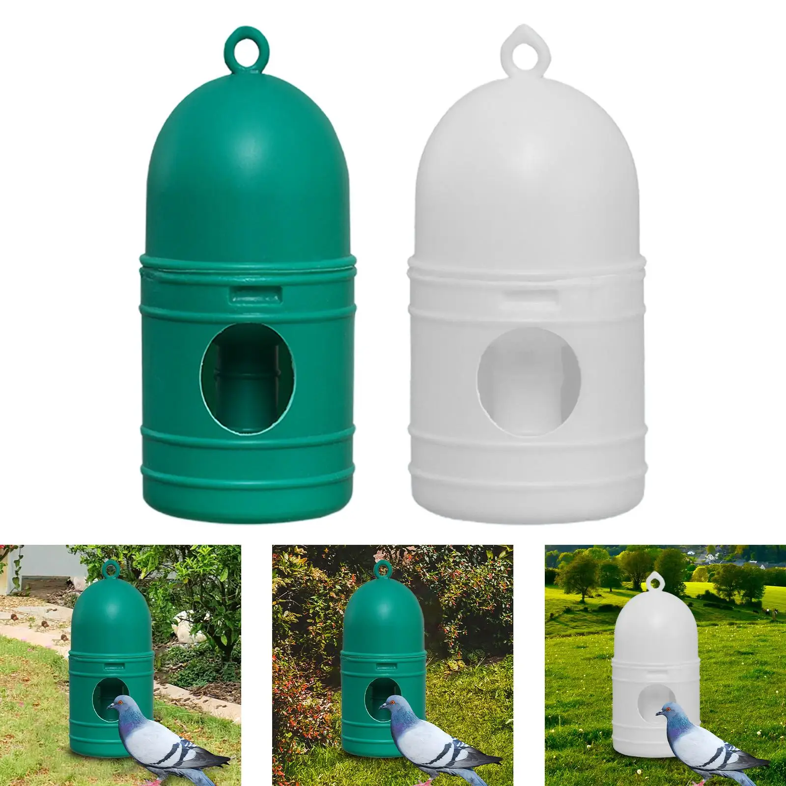 Parrot Water Dispenser with Handle Breeding Pigeon Drinker Waterer Bird Automatic Feeder for Parakeet Ducks Chicks Poultry Cage