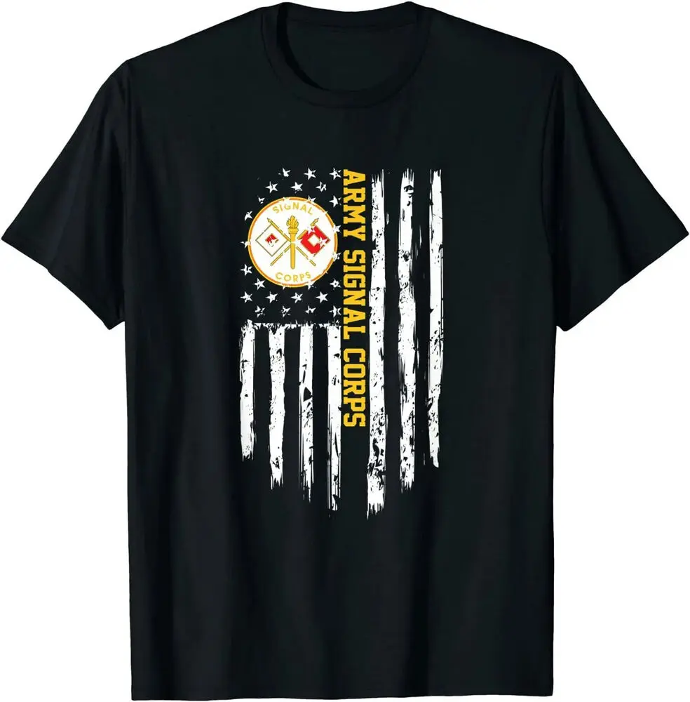 Army Signal Corps American Vintage Flag T-Shirt Y2K tops Unisex Summer Short Sleeve