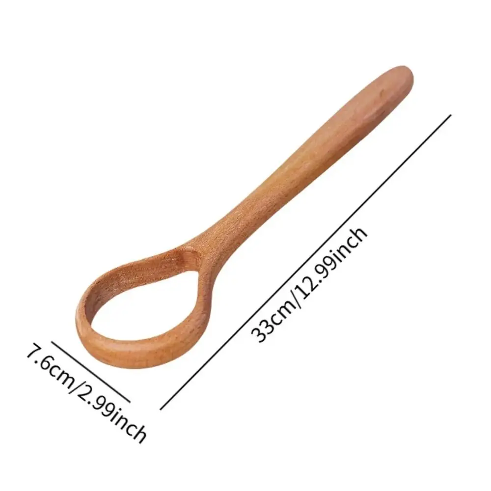 13inch Size Wooden Dough Whisk Comfortable Grip Non-slip Hand Sourdough Stirrer Multi-Purpose Long Handle Manual Stirring Rod - view 6