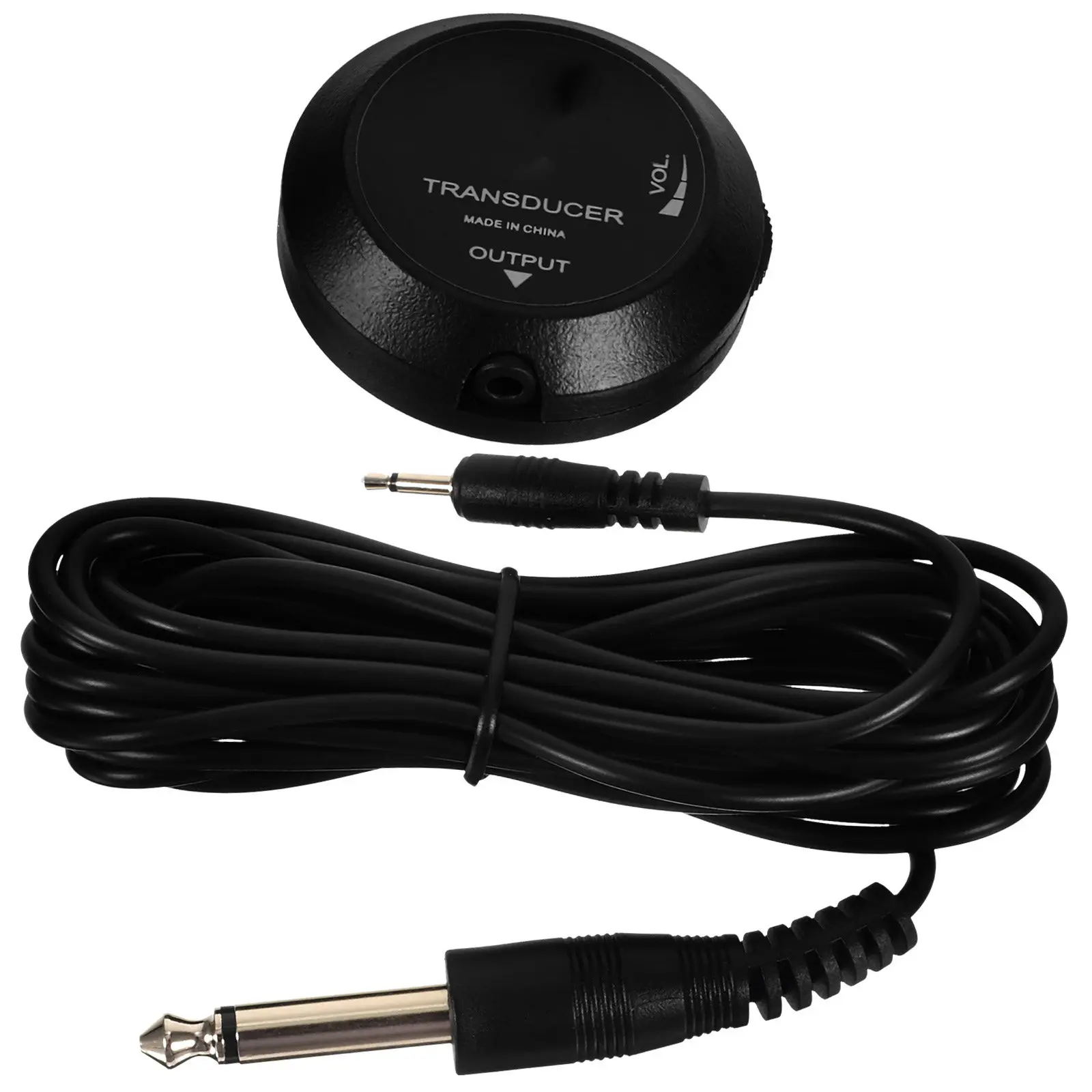 1pc Piezo Microphone Pickup Compact Reliable Instrument Pickup For Guitar Ukulele Transducer Accessory Practical Durable