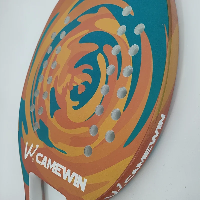 50% Carbon Beach Tennis Racket Inner Core  Foam Fibe Send Protective  High Quality Tennis Racket Soft Surface