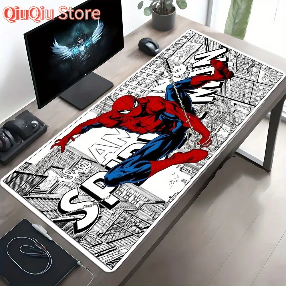 

[Акторизованные] 1 шт. коврики для мыши с Человеком-пауком Marvel, универсальные коврики для стола, нескользящие коврики для клавиатуры, идеально подходят для праздничного подарка