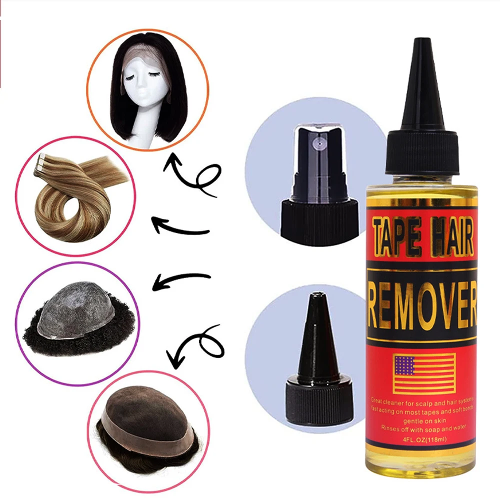 118ML Fast-Acting Tape in Extension Remover Wig Glue Adhesive Double Sided Extension Tape Wig Tape Hair Glue Remover
