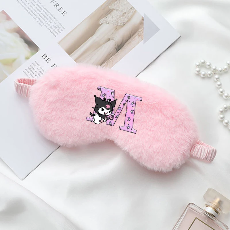Kuromi أفخم قناع عين Kawaii فتاة تنفس قيلولة لصقة عين الإبداعية الكرتون نمط النوم الغمامة الكبار الأطفال أنيمي الهدايا #6