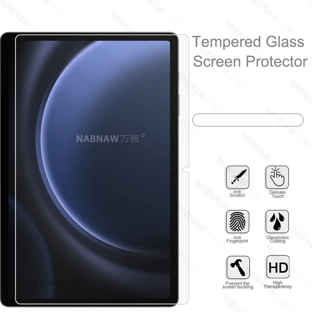 No Defects Scratch Proof Tempered Glass Screen Protector For Samsung Galaxy Tab S9 FE 10.9-inch SM-X510 X516B Tablet Film