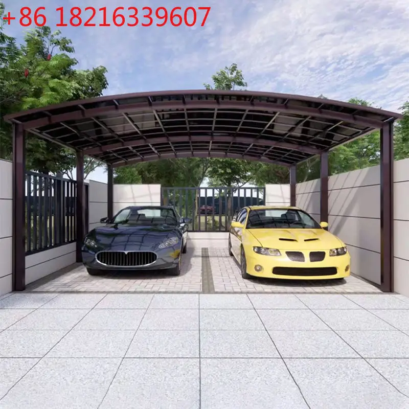 TAO Outdoor Aluminum Alloy Arched Roof Garages Carports Carports Waterproof Pergola Roof Panels Shelter Patio Garden Villa