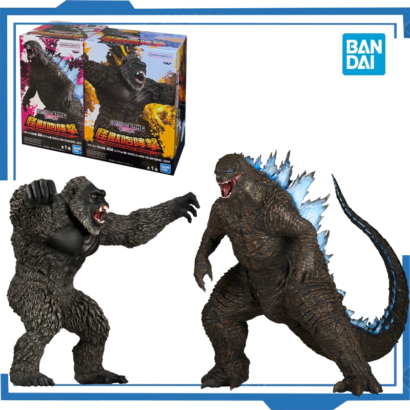 Bandai Original Banpresto Anime Monsters Roar Attack Godzilla x Kong THE NEW EMPIRE PVC Action Figure Collectible Model Toys