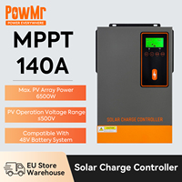 PowMr 140A 48V MPPT Solar Charge Controller Solar Battery Regulator Max PV Input 500V For 48V Lead-Acid and Lithium Batteries