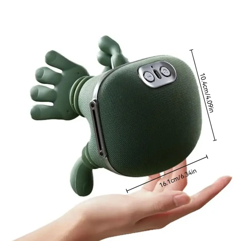 Simulated wireless hand massager, ergonomic neck and shoulder massager, suitable for family travel, USB charging view 3