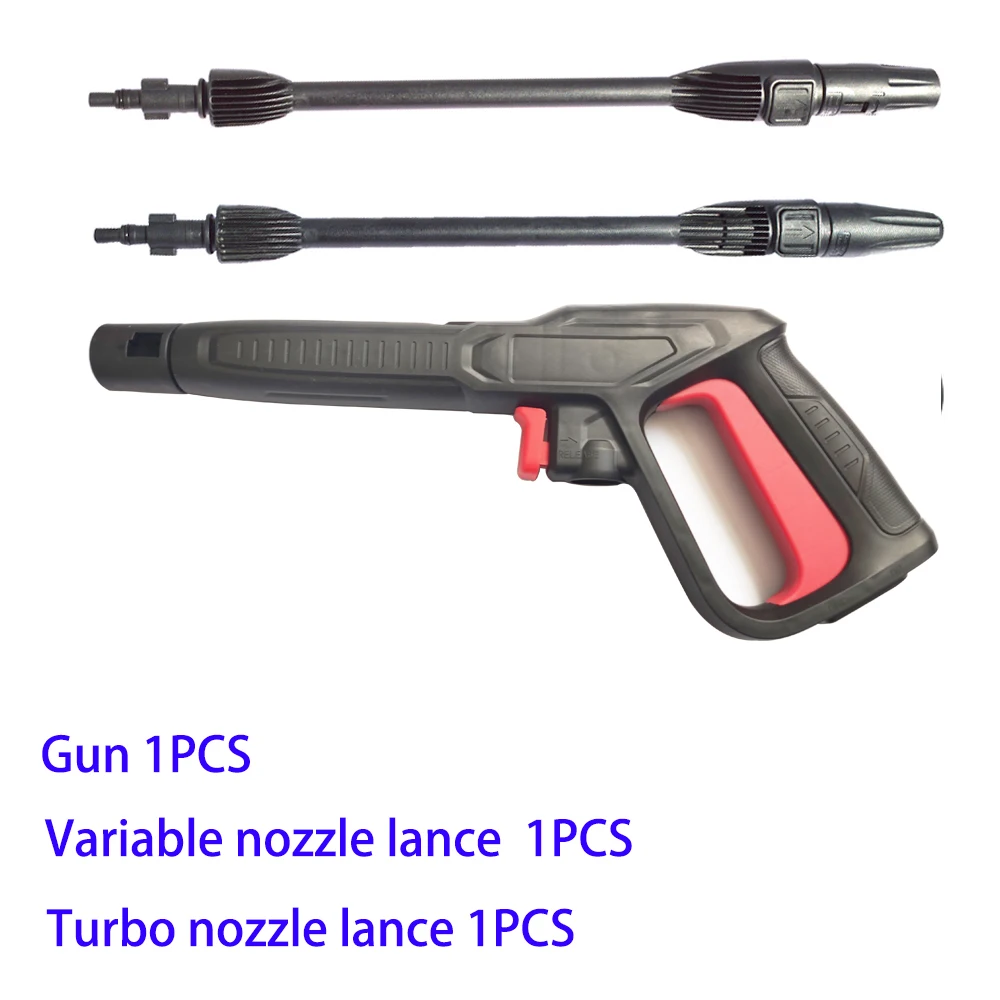 High Pressure Washer Gun Car Wash Gun Lance For AR Michelin Makita Bosch AQT Series Powe Washer Car Motocycle Roof Yard Cleaning