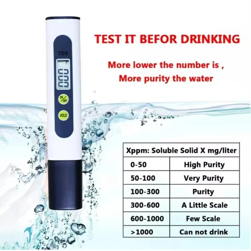 TDS المحمولة اقلام الفحص جودة المياه المنزلية مياه الشرب حوض السمك أداة اختبار جودة المياه كشف تنقية المياه #3