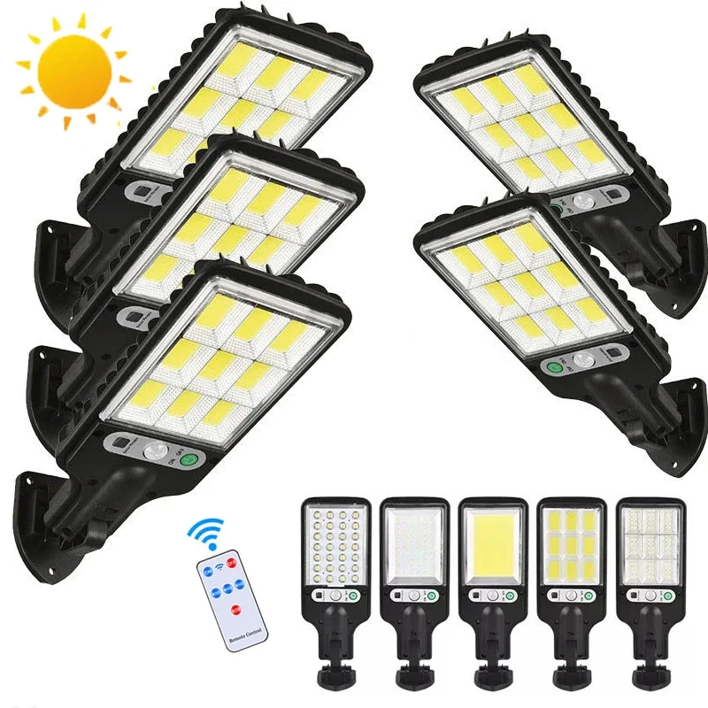 

Nice 1/2pcs Solar Street Lights Outdoor Waterproof Motion Sensor Wall LED Lamp With 3 Lighting Mode Solar Powered Lights For Gar