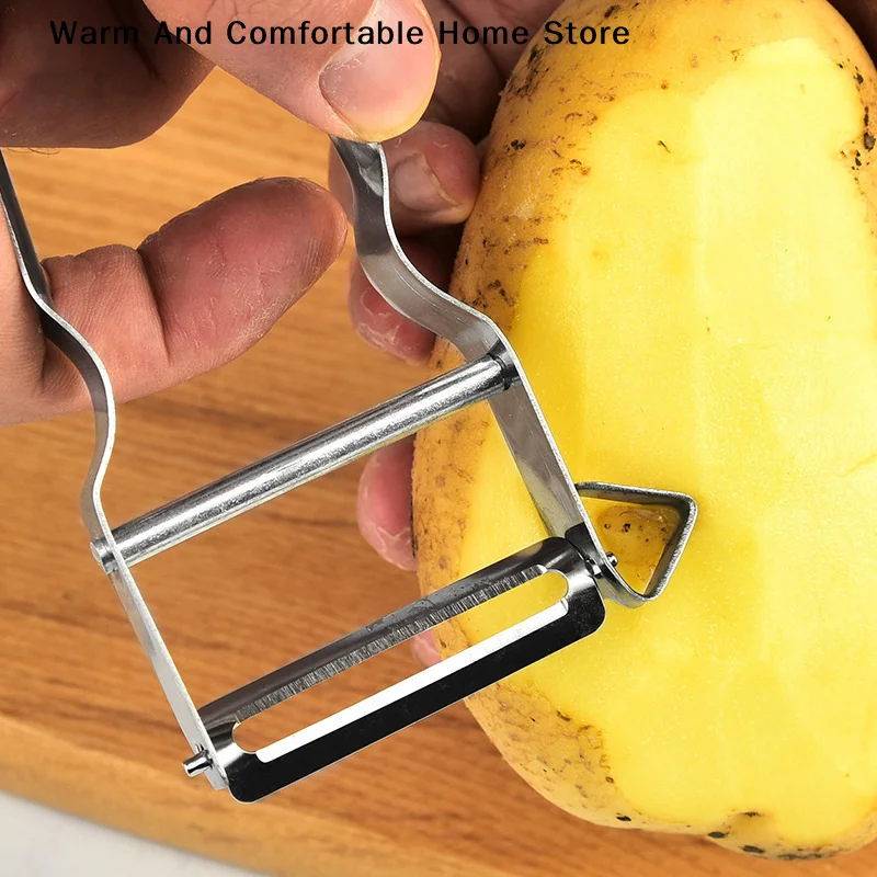 【SE】1pc Salad Potato Slicer Kitchen Accessories Peeler Vegetables Fruit Stainless Steel Knife Cabbage Graters Cooking Tools
