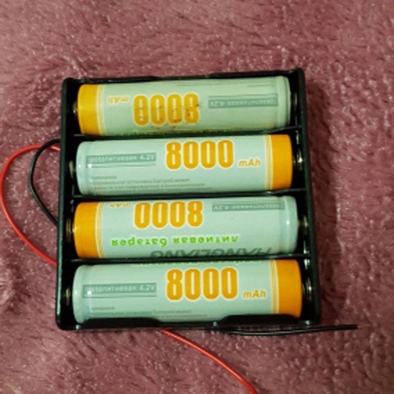 Immagine 3: Custodia per batteria fai-da-te Custodia per clip in plastica nera Contenitore 1X 2X 3X 4X 18650 Scatola di immagazzinaggio batteria Custodia per cavo