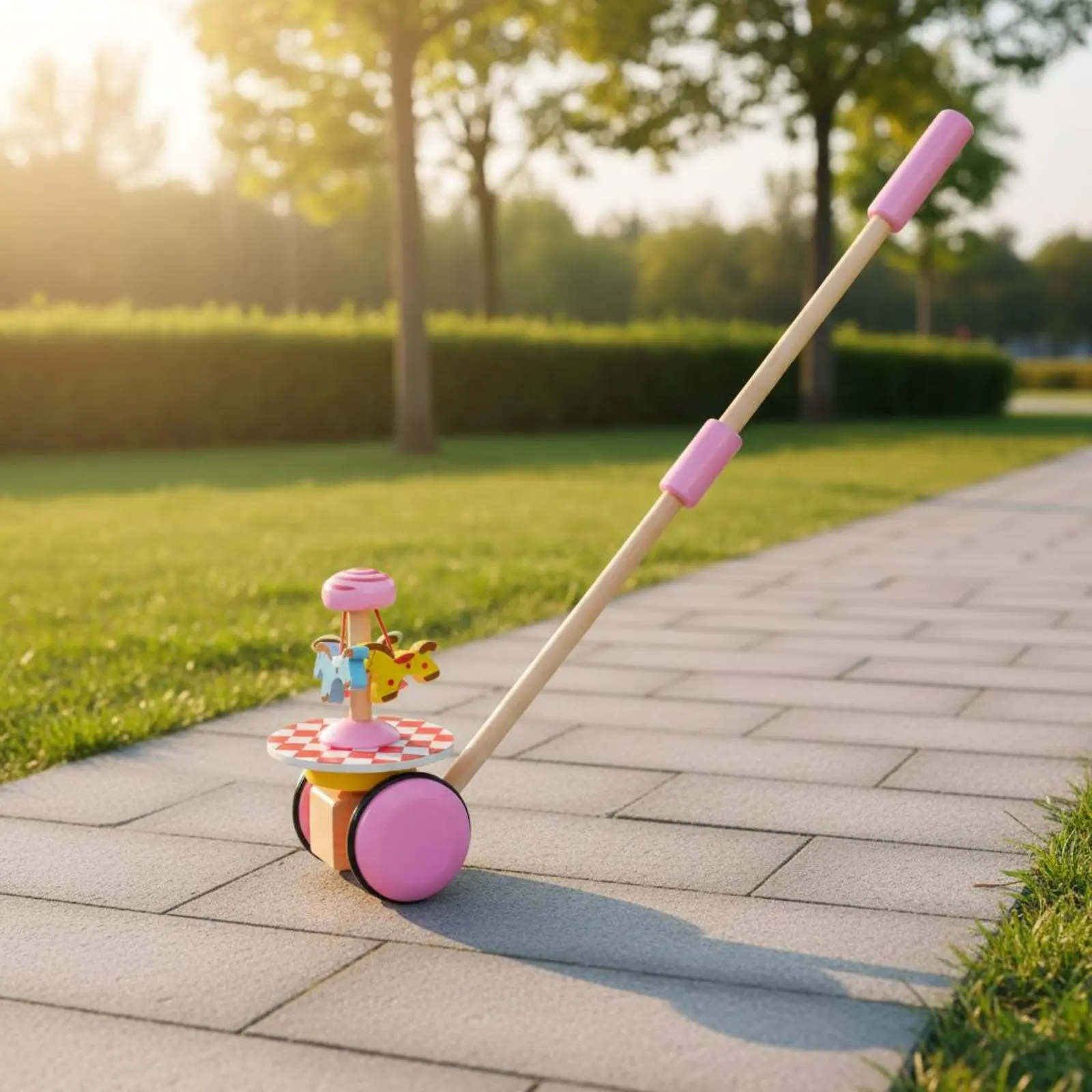 Airplane Stroller Toy Walking Practice Baby Push Stroller Toddler Push Vehicle Early Learning Rolling Wheels for Toddlers view 6
