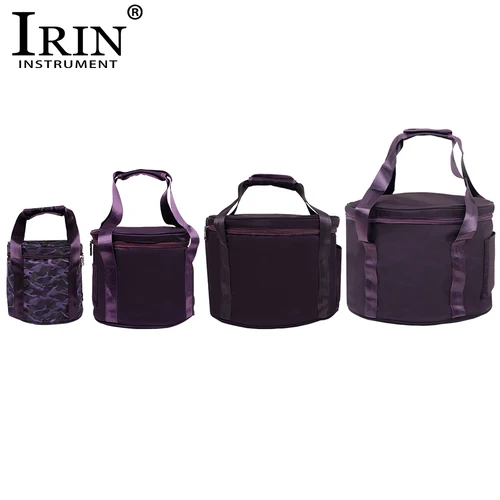 IRIN-funda de cuenco de cristal, bolso de cuenco tibetano morado, bolsa de cuencos de cristal de 8/10/12/14 pulgadas, piezas y accesorios para instrumentos de percusión