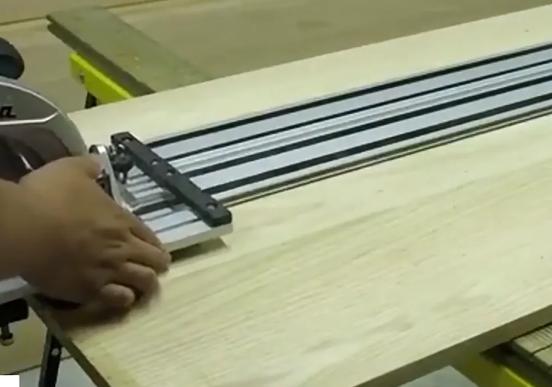 2x1.4m Guide Rails Tracks + Universal Base for Circular Saw, Track Saw, Plunge Saw, Woodworking