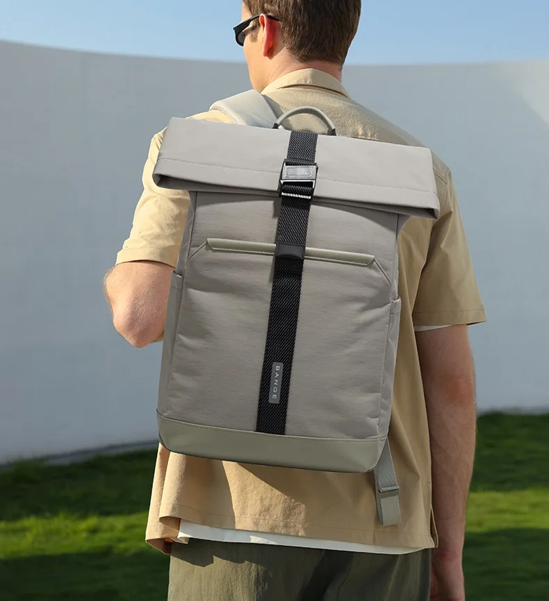 กระเป๋าเป้สะพายหลังผู้ชาย แบงเก้ ทำจากไนลอน ใส่แล็ปท็อปได้ แฟชั่นสำหรับผู้ชาย กระเป๋าเดินทางผู้ชาย กระเป๋าเป้กีฬา