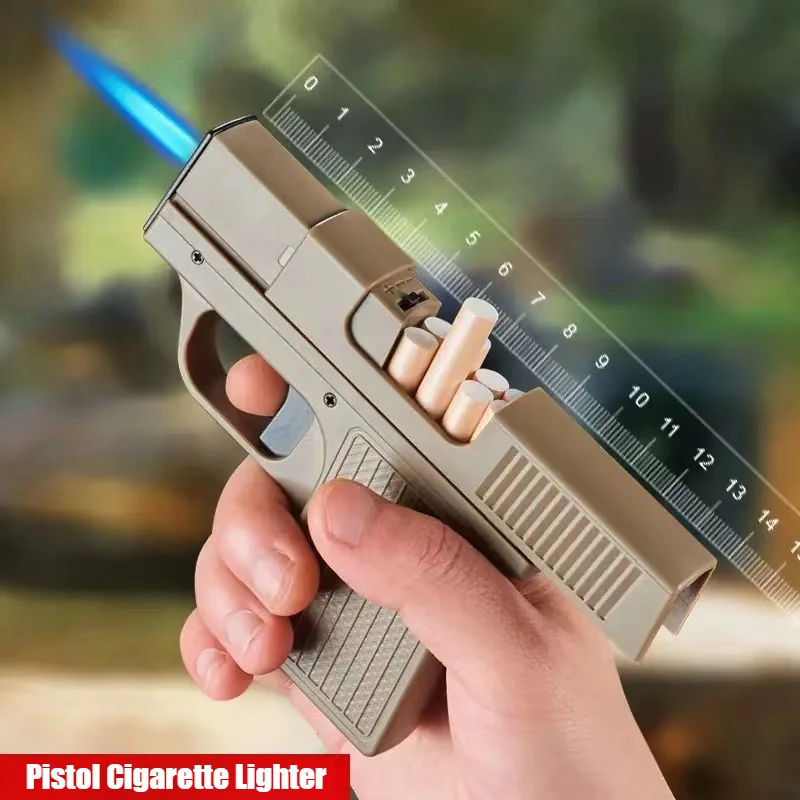 

Multifunctional Cigarette Box Magazine Lighter for Smokes Open Flame Butane Inflatable Cigarettes Lighters & Smoking Accessories