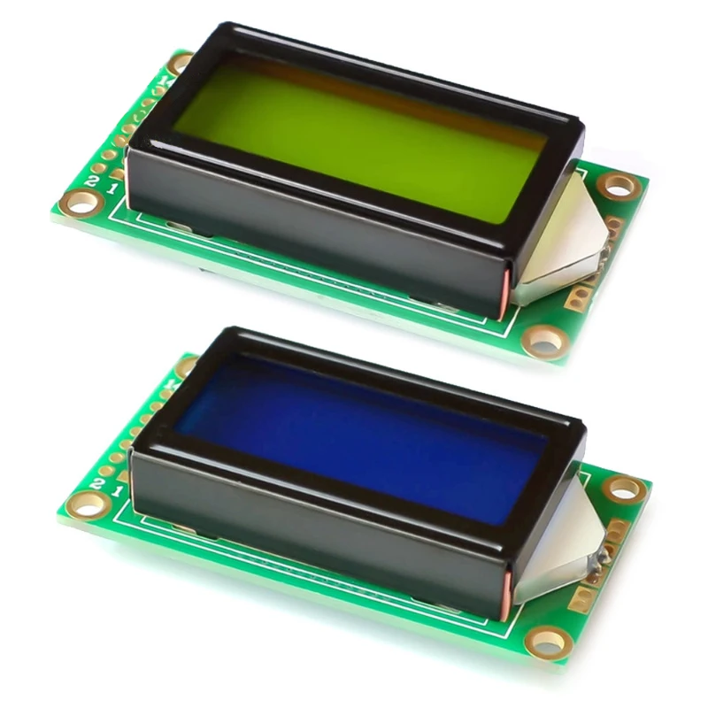 

1~100Pcs LCD 0802A Display Module 08*02 Blue Screen Yellow Green Screen Character LCD Screen 8*2 Lines