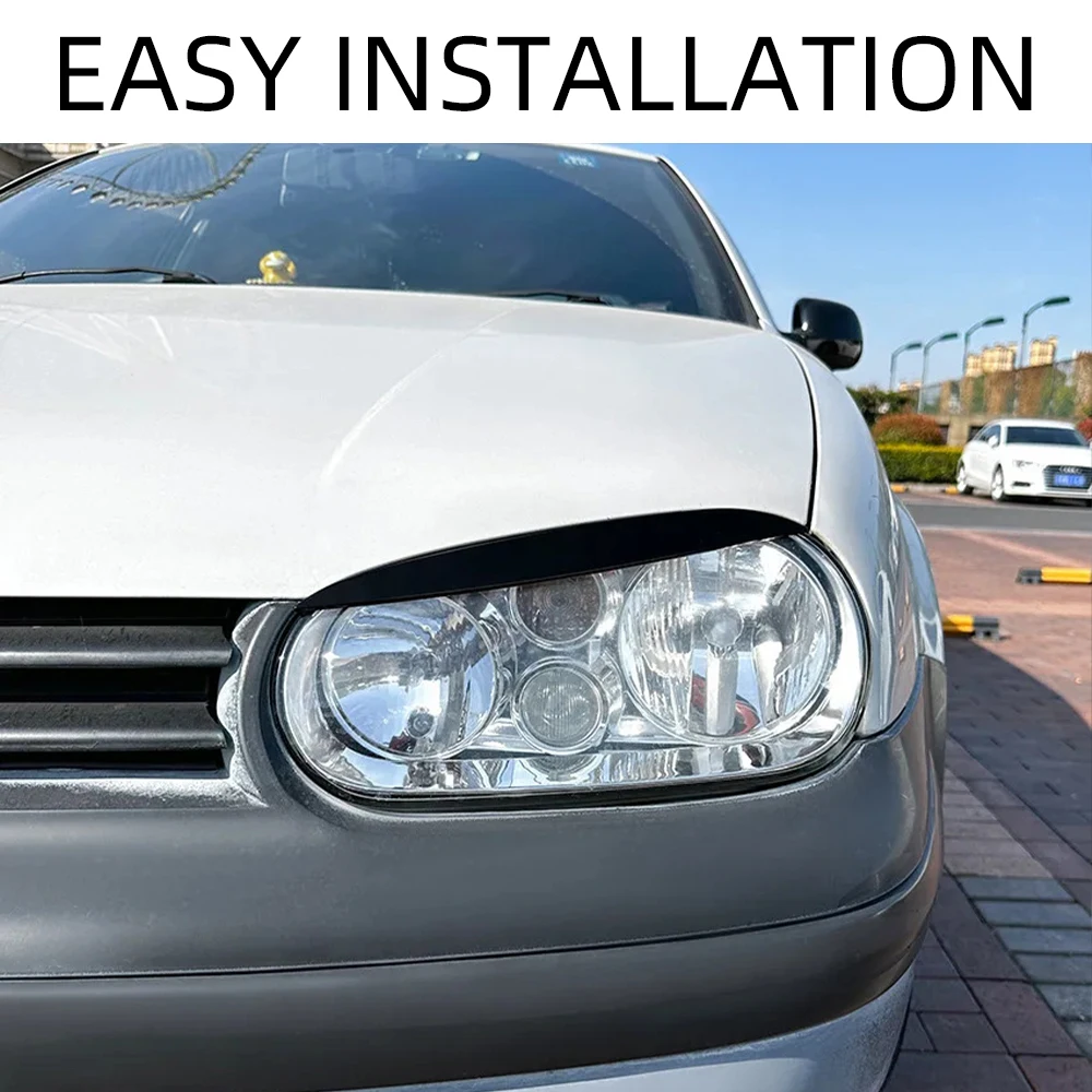 Automotive Lamp Eyebrow Decoration for VW GOLF 4 IV Covers Headlight Eyebrow Car Eyelid Cove BAD LOOK + ABE
