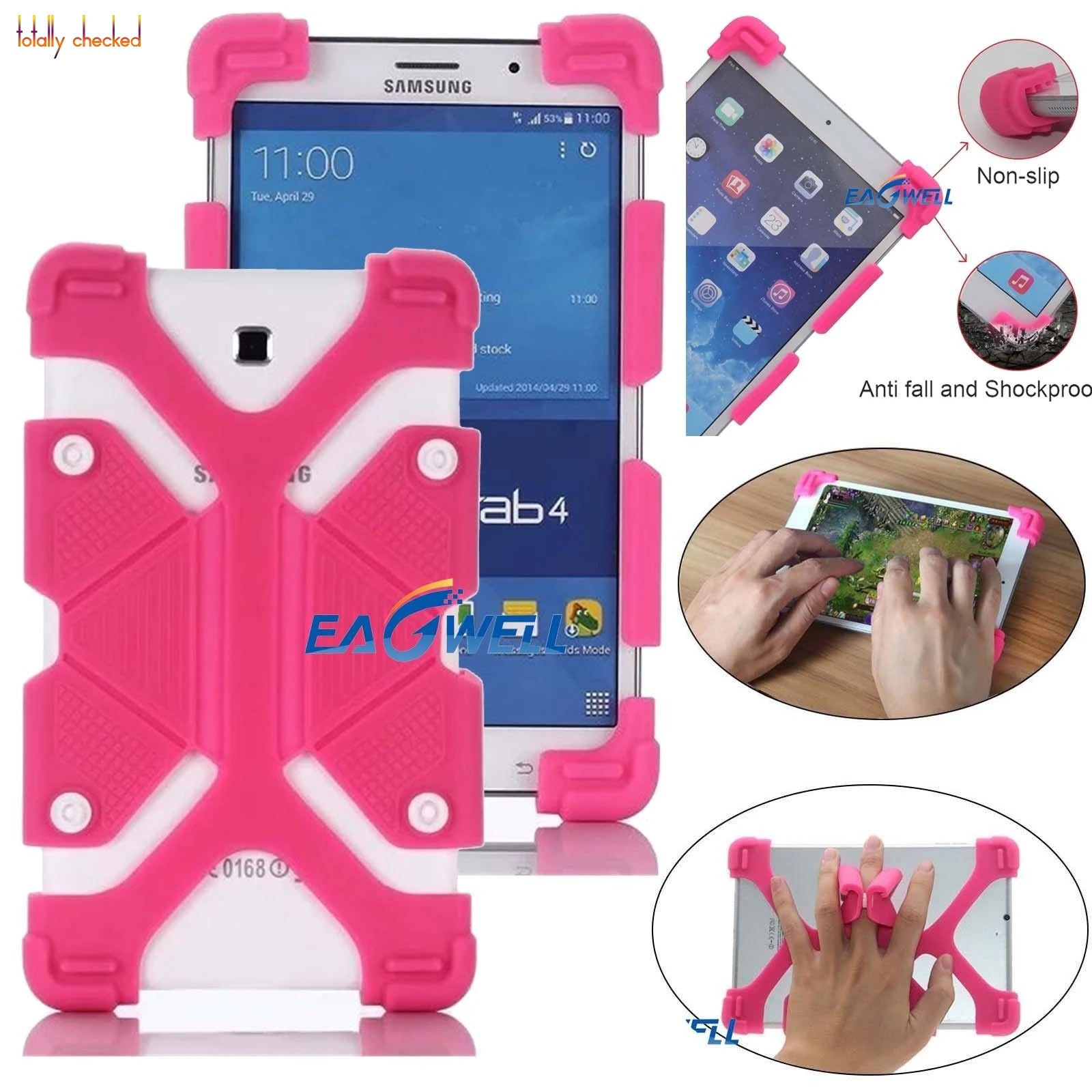 Silicone stand Case Cover for For 7\