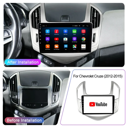 Imagen 2 del producto Android 16 Carplay Radio de coche 8 Core Wifi Radio de coche reproductor de vídeo Multimedia para Chevrolet Cruze 2012-2015 Navi GPS 2 din dvd