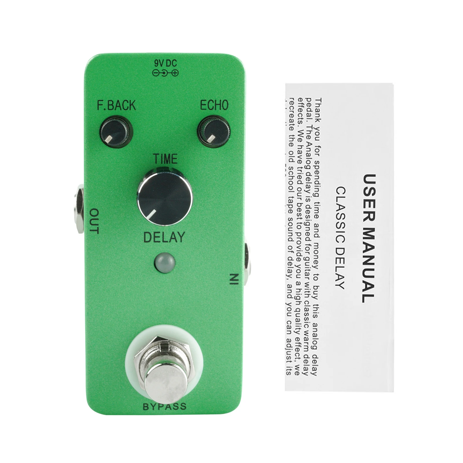 

analog delay pedal guitar effect pedal M-VAVE DELAY Analog Delay Guitar Effect Pedal Zinc Alloy Shell True Bypass
