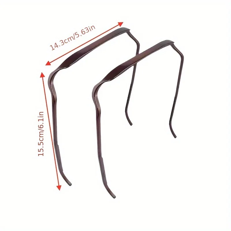 Fashion Square Glasses Shape Headband for Women,Non-slip Matte Hair Accessory Hoop,Simple Matte Hairband for Thick&Thin Hair view 5