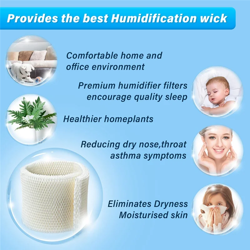 Фильтр увлажнителя воздуха MAF1 Wick, фильтры увлажнителя воздуха-совместимы с фильтрами Essick Air Emerson Moistair-2 шт.