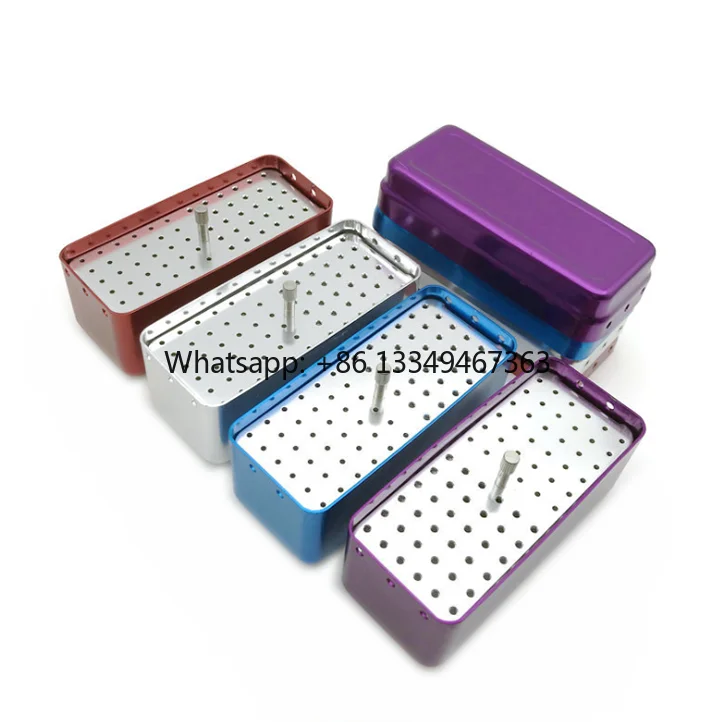 

In Stock High Quality 72 Hole Bur Blocks Autoclavable Disinfection Holder Box Hot Sale