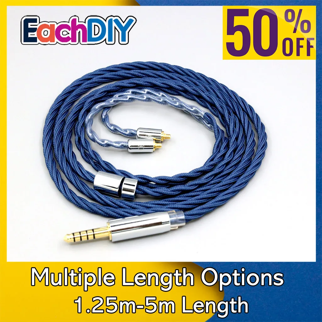 99-純銀-occ-グラフェン合金フルスリーブイヤホンケーブル-dunu-t5-titan-3-t3-用-長さ延長-mmcx-4-コア-ln008614