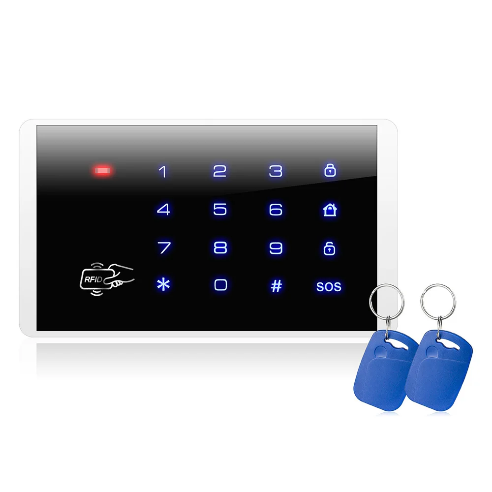 

FUERS K16 433MHz Wireless RFID Touch Keyboard Keypad For G18 W181 W204 K52 PSTN GSM WIFI Home Security Alarm System