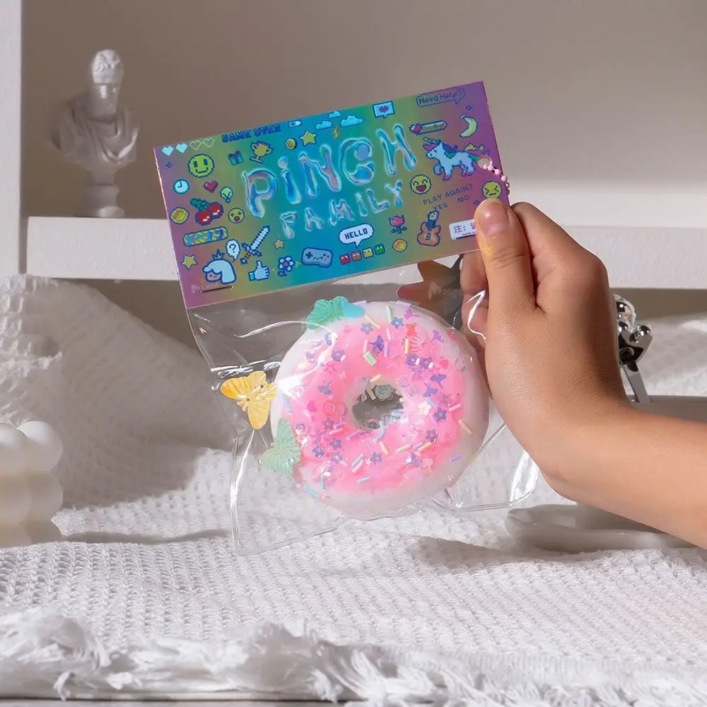 Creatividad gigante apretar Donut juguetes suave pegajoso descompresión pellizco Donut Abreact juguete para apretar pellizco y descomprimir juguete