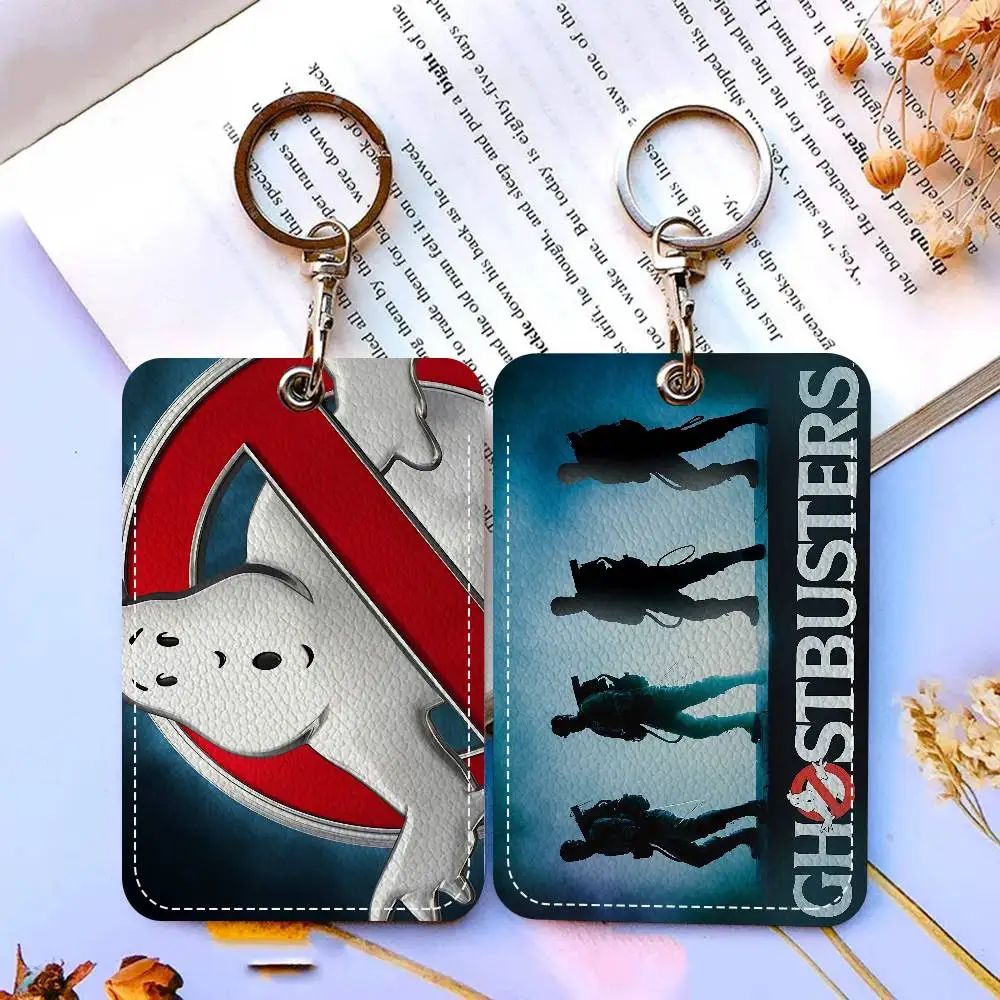 

Классический держатель для карт в стиле фильма «Космические приключения» (Ghostbusters) из полиуретана с брелоком — премиальная защита для банковских карт и карт метро