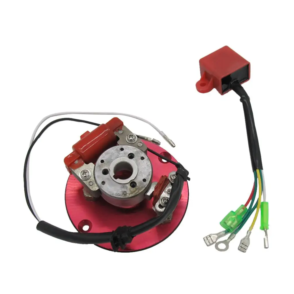 Kit de Motor con Bobina Magnética y Estator, Rotor Interno de Aluminio, Componente de Motor para Conversión de Motor de Bicicleta de 80cc