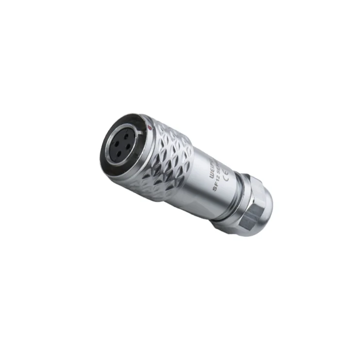 IP67 waterproof copper male and female SF1210 plug power supply electrical 5P Weipu SF12 push-pull cable connector