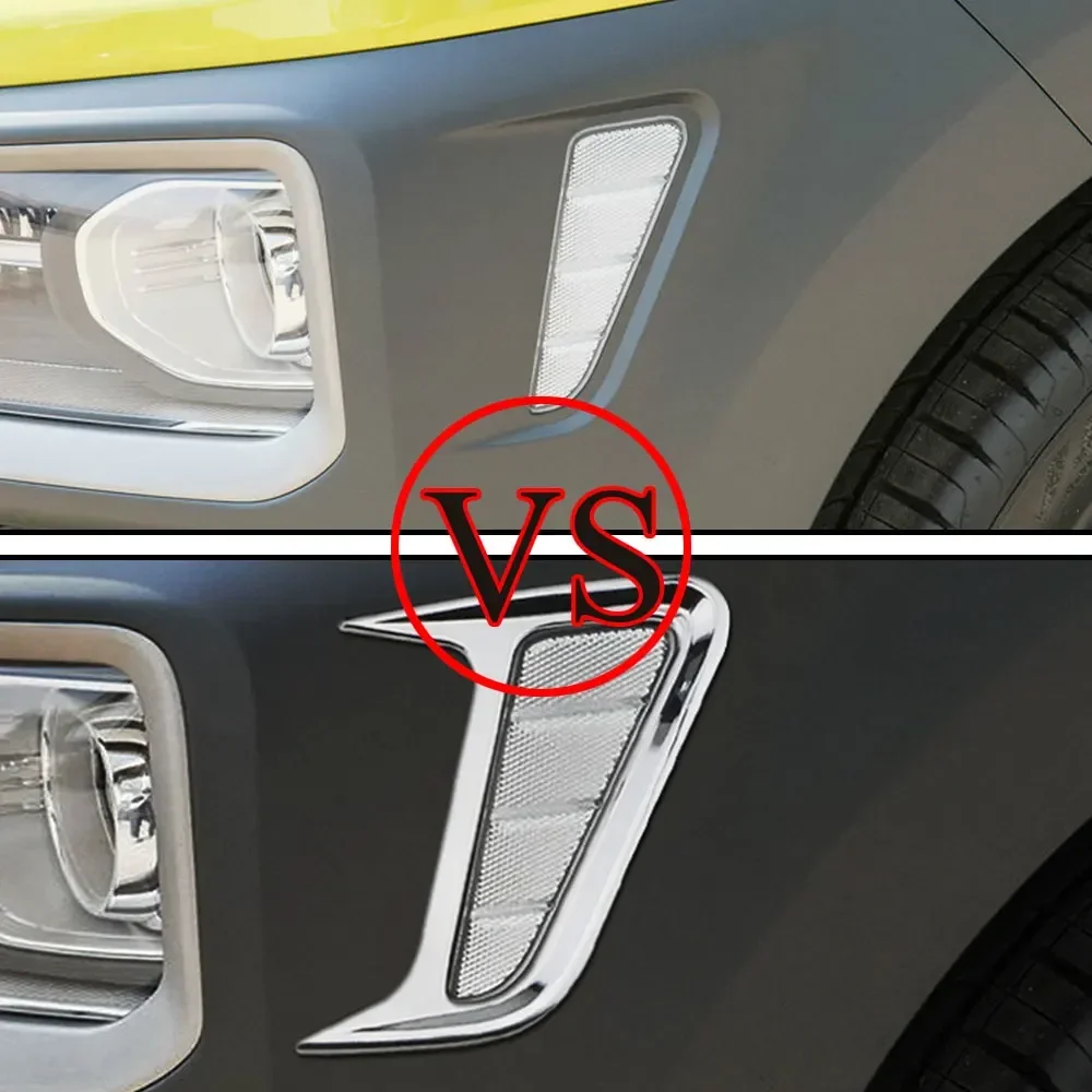 

For Hyundai Encino Kona Kauai 2017 - 2020 Turn Light Frame Cover 2Pcs Side Lamp Sticker Decoration Sticker Trim Accessories
