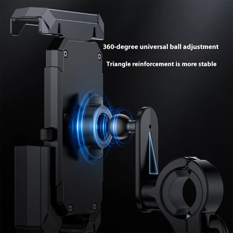 오토바이 핸들 바 마운트 전화 홀더 방수 방수 선샤이드 전화 홀더 K1KF