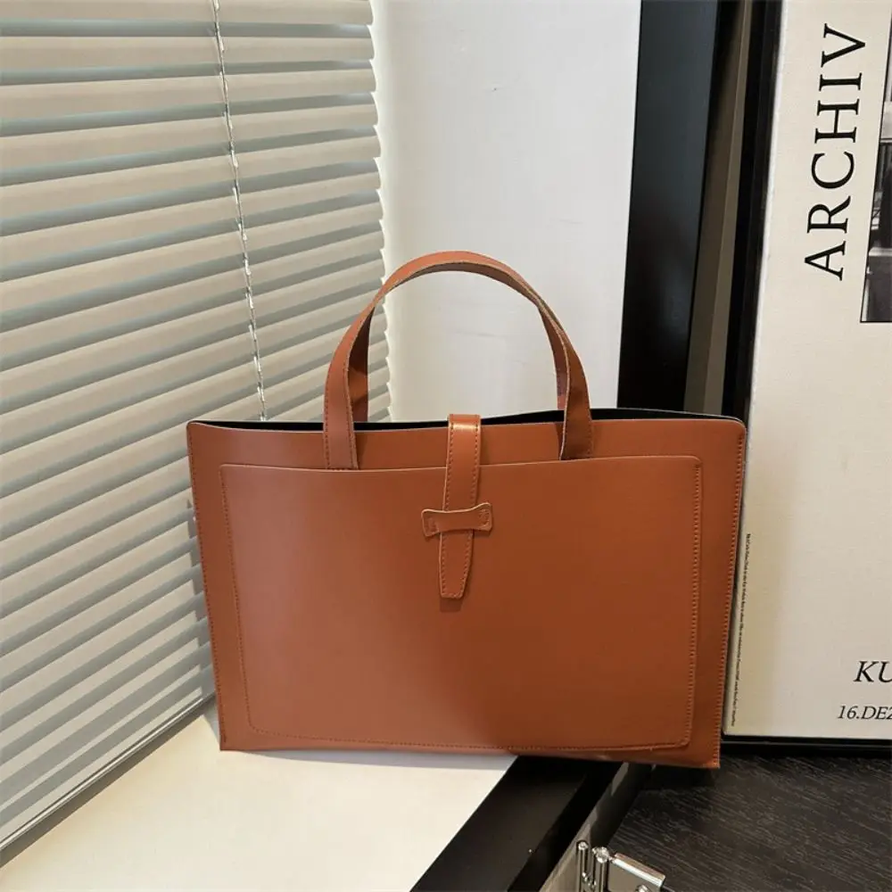 جديد بلون ملف حمل حقيبة بو الجلود حقيبة أعمال عادية مكتب كمبيوتر محمول حقيبة يد السفر