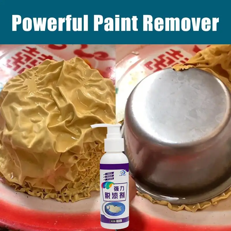 Paint Removal Agent 100ml Environmentally Friendly Paint Cleaner Remover Home Paint Solvents For Glass Tiles Cement Wooden