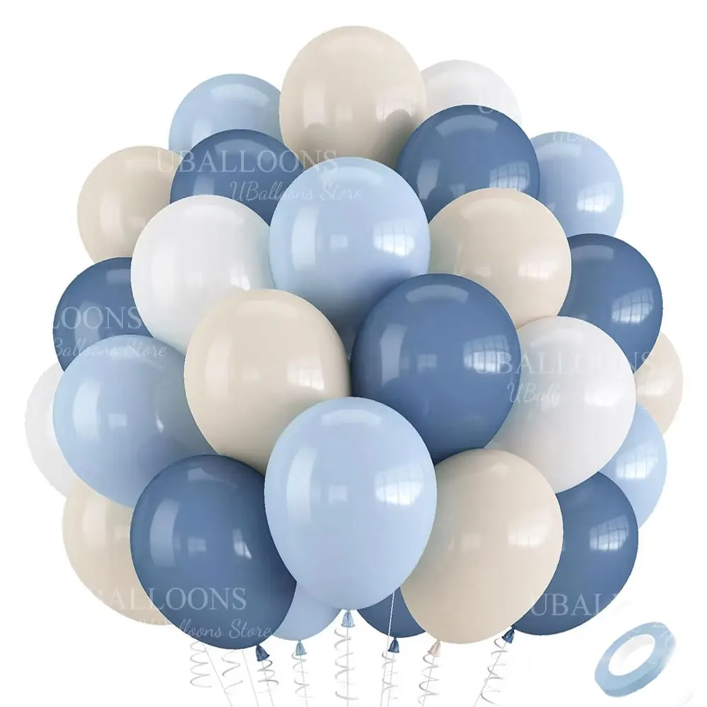 40 Stück weiße Sand-Latex-Luftballons, 25,4 cm, Boho-Sand, weißes Metall, Chrom-Gold-Luftballons für Geburtstag, Hochzeit, Babyparty, Party-Dekoration