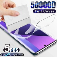 5 Pcs Hydrogel Film Screen Protector For Xiaomi Poco X6 Pro X6 Redmi Note 13 Pro Plus 4G 5G Screen Protector Film